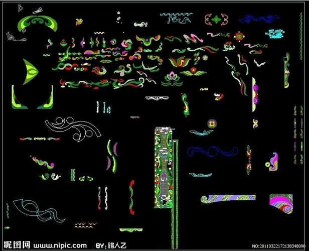 cad模纹模块设计图__景观设计_环境设计_设计图库_昵.