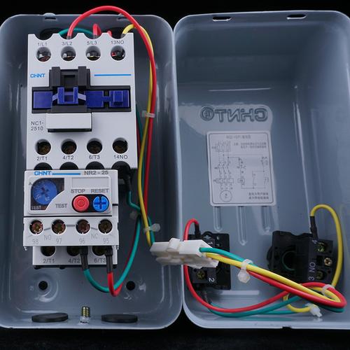 磁力开关电机保护起动器 11kw 380v 电磁启动器 25a 3
