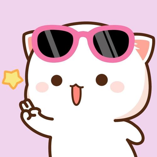 蜜桃猫|情侣头像|日常_情侣头像_猫咪_情侣头像_素材