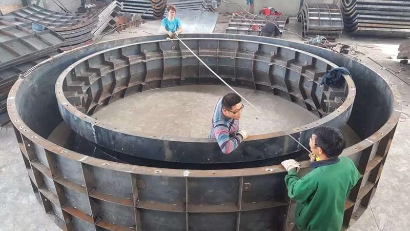 供应_圆形水池模具_混凝土预制蓄水池模具_整体结构