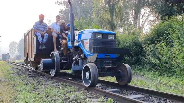 神奇国度的拖拉机,铁轨上的主力军!