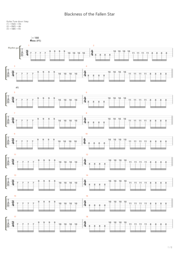 blackness of the fallen star