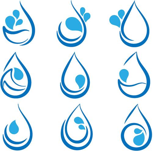 蓝色水滴标志