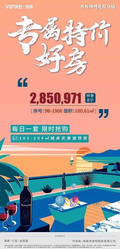 万科湖畔度假公园活动海报