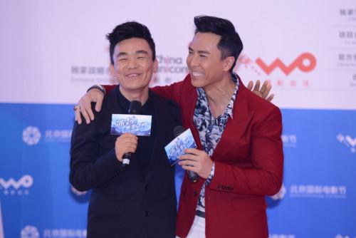 《冰封》甄子丹王宝强互赞 冰封人抢镜