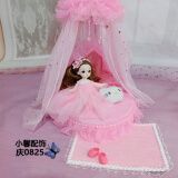 叶罗丽娃娃床芭比儿童手工制作娃娃床玩具美人鱼公主床女孩过家家仿真