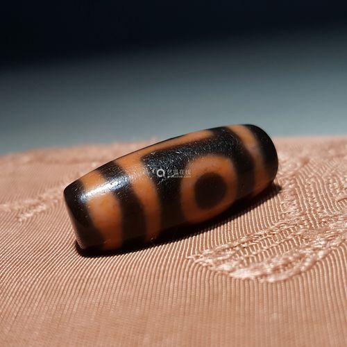 汉代 至纯两眼天珠