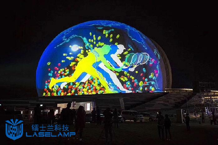 全息投影,轨道投影,3d投影秀,户外楼体秀