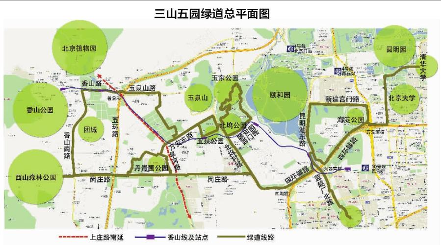 北京海淀三山五园绿道全线贯通:整个道路满足骑行和步行混行的需求