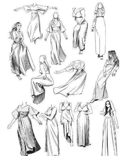 「cg原画插画教程」服饰设计素材,很实用的褶皱的折叠效果