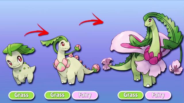 精灵宝可梦:当御三家也有伽勒尔地区形态,菊草叶加入妖精属性