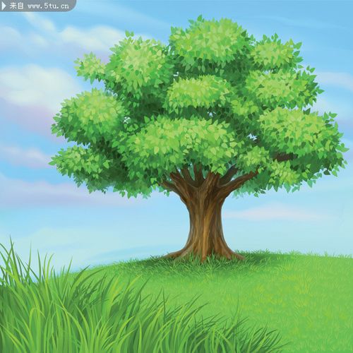 55mb 当前图片:大树矢量图,主题为童话树木,可用作草地,草原,童话世界