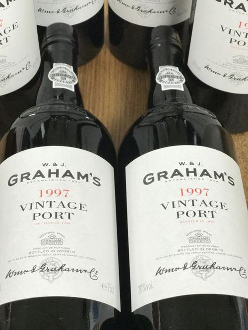1997 vintage port graham"s - 2 bottles