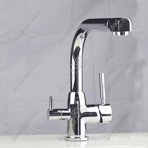 双开关水龙头 厨房使用 适合有安装净水机 多功能全铜