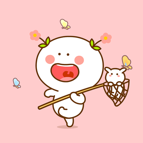 二花 桃小仙 微信表情 卡通动漫 头像壁纸