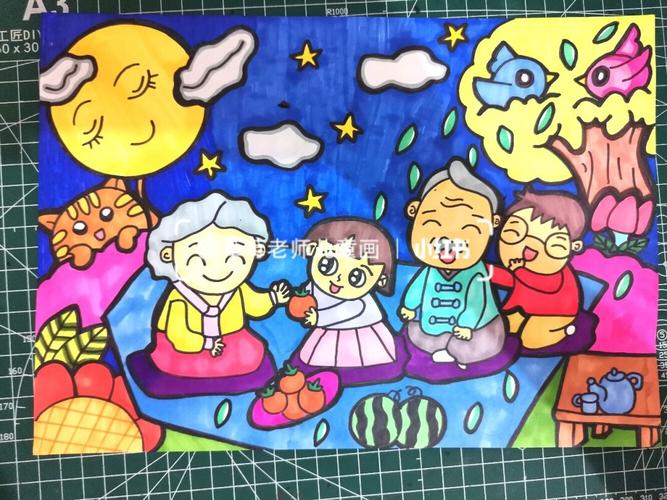 重阳节儿童画_简笔画_儿童画_母婴_早教