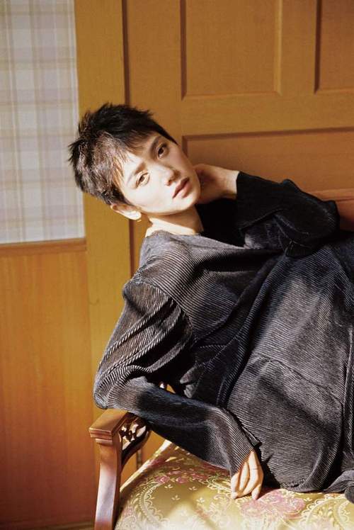 李晓峰复古胶片写真彰显慵懒复古气质