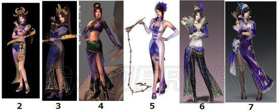 《真三国无双》系列美女原画介绍及形象对比_甄姬-洛水女神 :: 游民