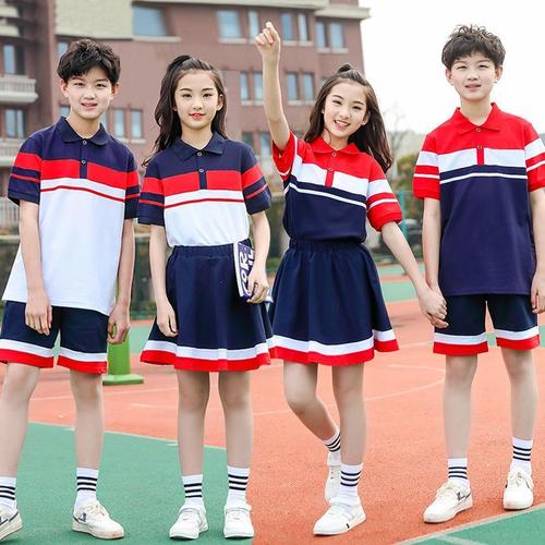 五年级学生班服初中女童裙裤套装高中男生校服六年级
