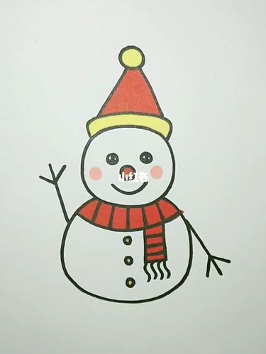超级简单的小雪人,你学废了吗?_简笔画_简笔画教程_知识_艺术