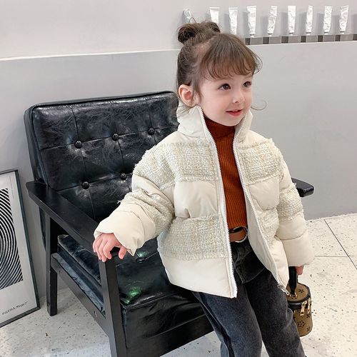 2020女童装冬装新款小香风韩版加厚儿童棉衣外套宝宝洋气小孩棉服视频