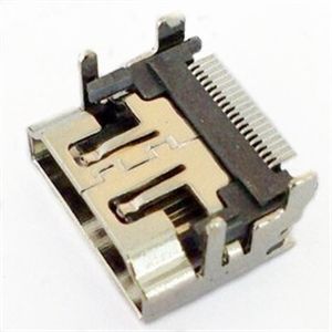 hdmi 19p母座a type smt 四脚脚90度