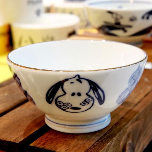 yamaka|snoopy史努比和风蓝系列饭碗(葫芦)11.5cm