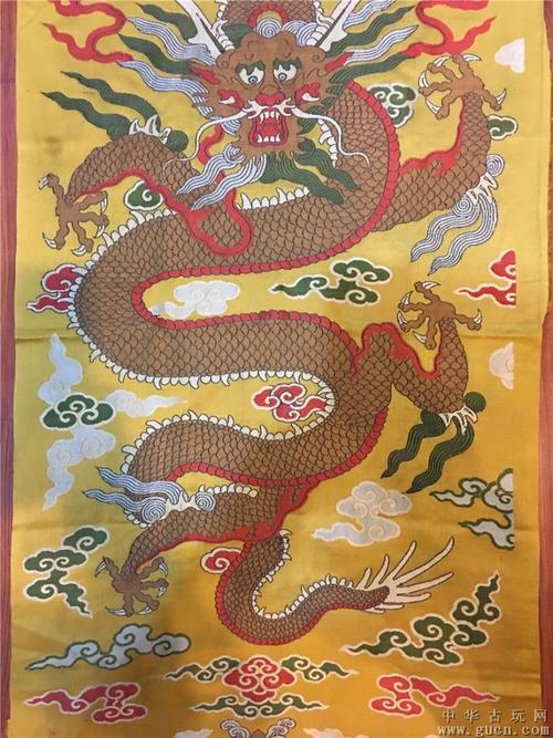 清代龙纹云锦