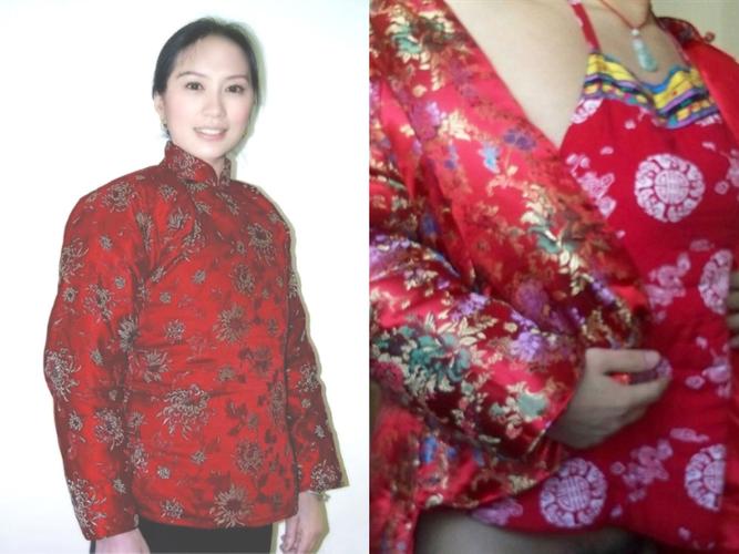 大襟花棉袄美女图 新疆丝绸之路