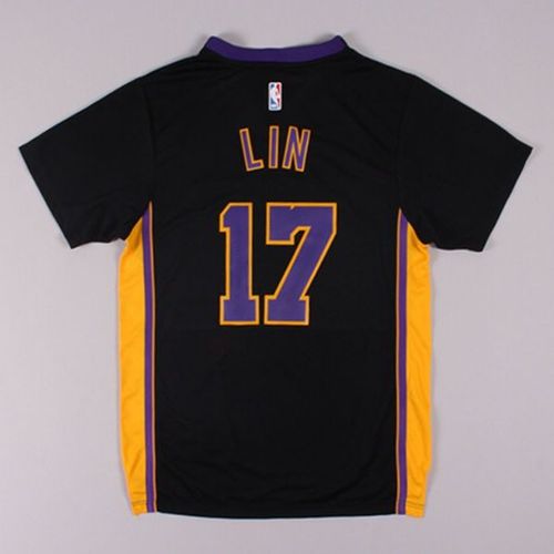 nba球衣 revolution新面料 湖人队新赛季 林书豪17号最新款运动球衣