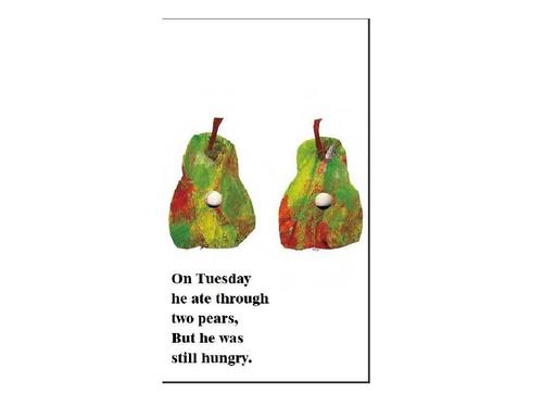 好饿好饿的毛毛虫 英文