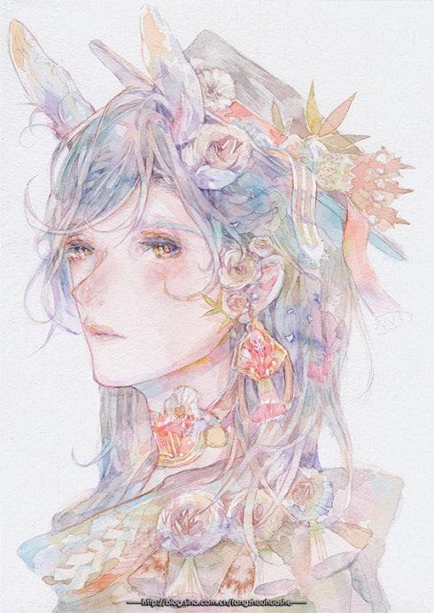 [转载]日本——画师小林游季的水彩/黑白插画作品