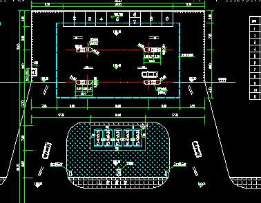 大型加油站设计总平面图免费下载 - 建筑规划图