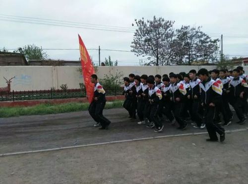 赵县第二中学举行跑操比赛