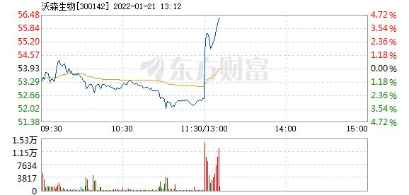 沃森生物1月21日快速上涨
