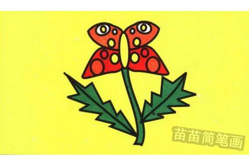 蝴蝶花简笔画怎么画
