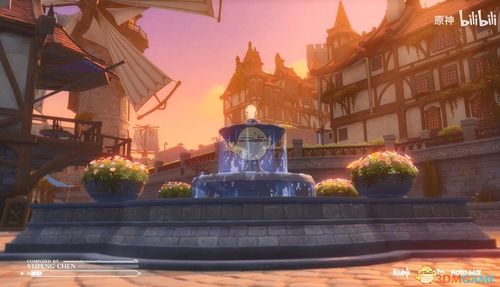 wallpaperengine蒙德的黄昏原神游戏场景延时动态壁纸