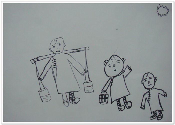 三个和尚 - 现代宝贝 - 美术活动基地