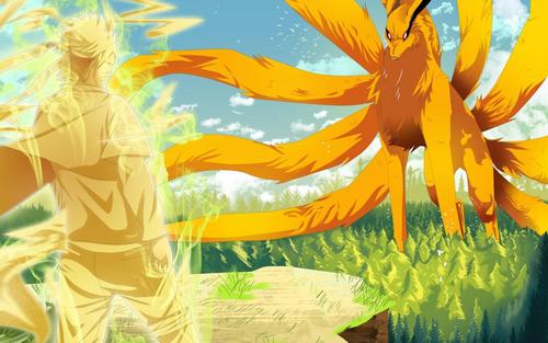 动漫火影忍者漩涡鸣人九尾高清壁纸