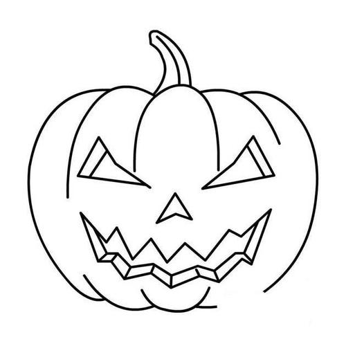 万圣节南瓜简笔画