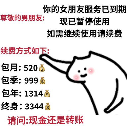 小猫花式要钱表情包是时候为我们的爱情续费啦