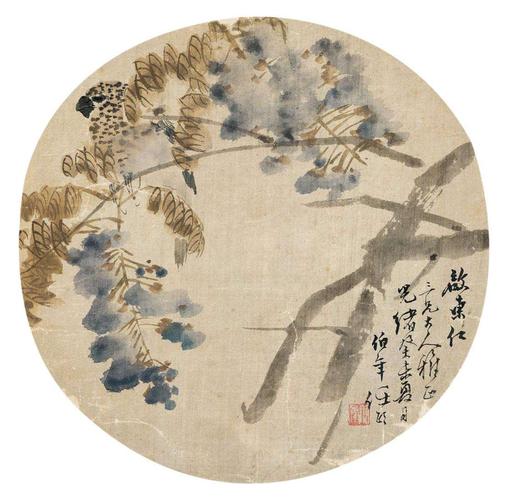 任伯年紫藤赏析