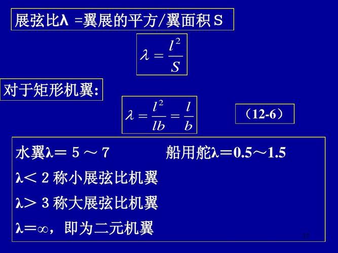 所有分类 工程科技 交通运输 机翼理论ppt 介绍了机翼理论 展弦比λ