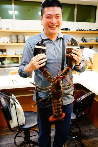 台中美食~隐川料理厨房 三公斤深海弹牙活跳跳大龙虾七变化 一公斤只