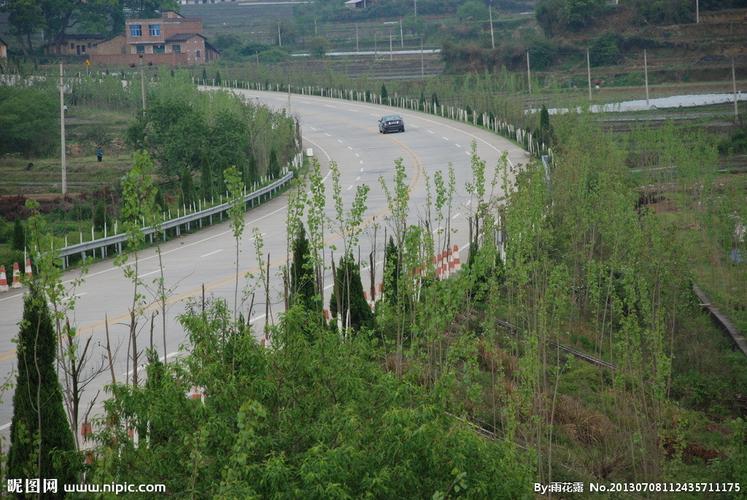山村小路风景图片