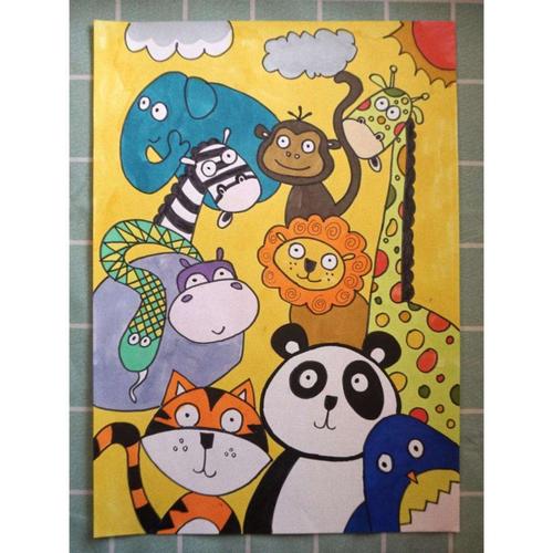 "小动物"儿童画