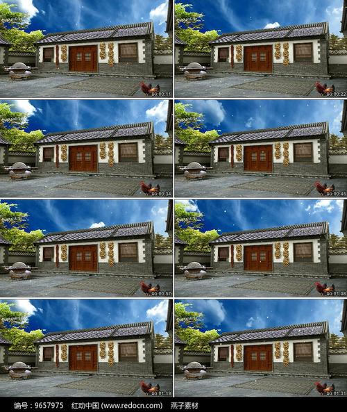 农家院背景视频素材