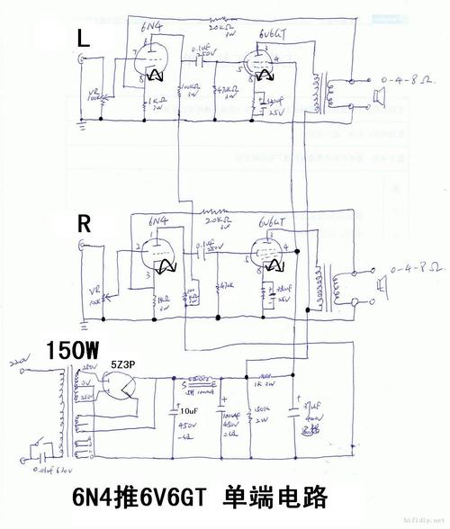 12ax7推6v6gt单端电路,自己画了下来,大家帮忙看看还有没有什么