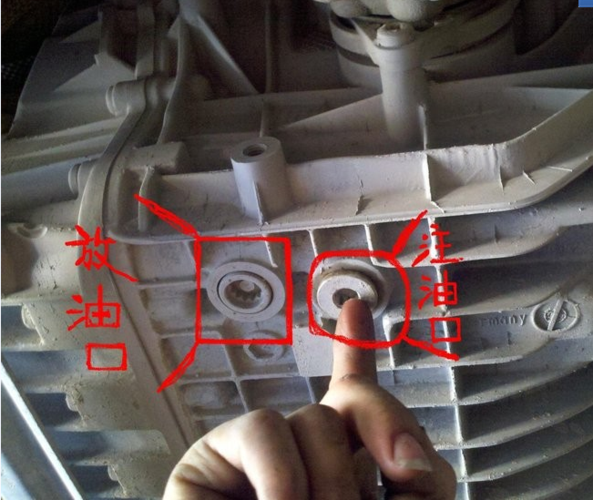 奥迪a6l变速箱加油口在哪?