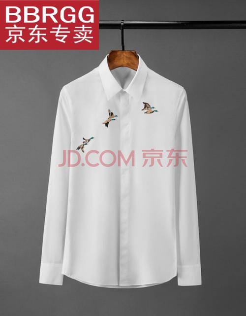 bbr gg国际轻奢侈品牌男装 春夏欧美风设计彩色大雁胸襟刺绣时尚休闲